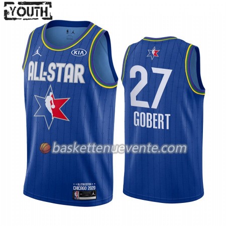 Maillot Basket Utah Jazz Rudy Gobert 27 2020 All-Star Jordan Brand Bleu Swingman - Enfant